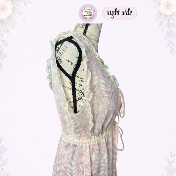 Vintage Floral Maxi Dress • 1960s Makylene Fabric • Spain • M - Picture 7 of 13